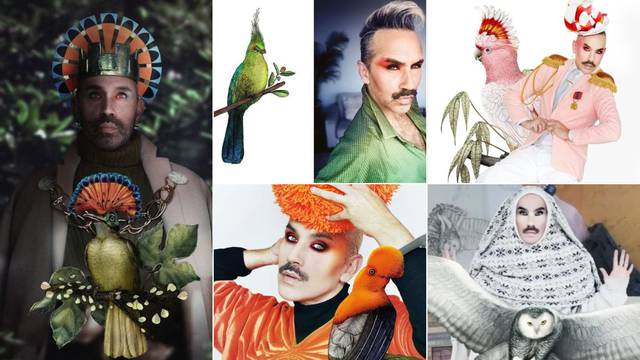 Moda inspirirana pticama: S odjećom i malo šminke pretvara se u papige, sove, rodu...