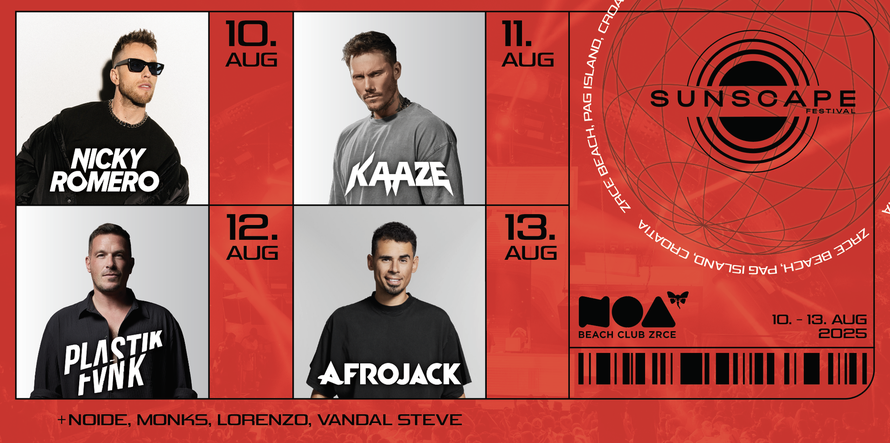 Ljeto na Zrću u znaku glazbenih megazvijezda – Afrojack, Steve Aoki, Romero, KSHMR i drugi