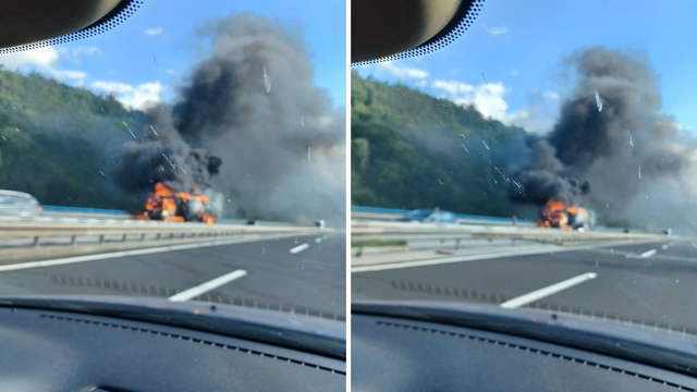 Veliki požar kamiona na A1: Stvaraju se gužve na cestama