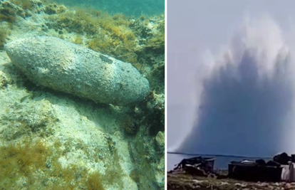 Pogledajte video iz Istre: Mina od 55 kg eksplodirala u moru!