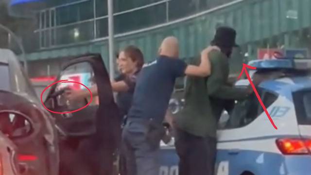 VIDEO Policija greškom hvatala zvijezdu Milana, a njegovog suputnika držala na nišanu...
