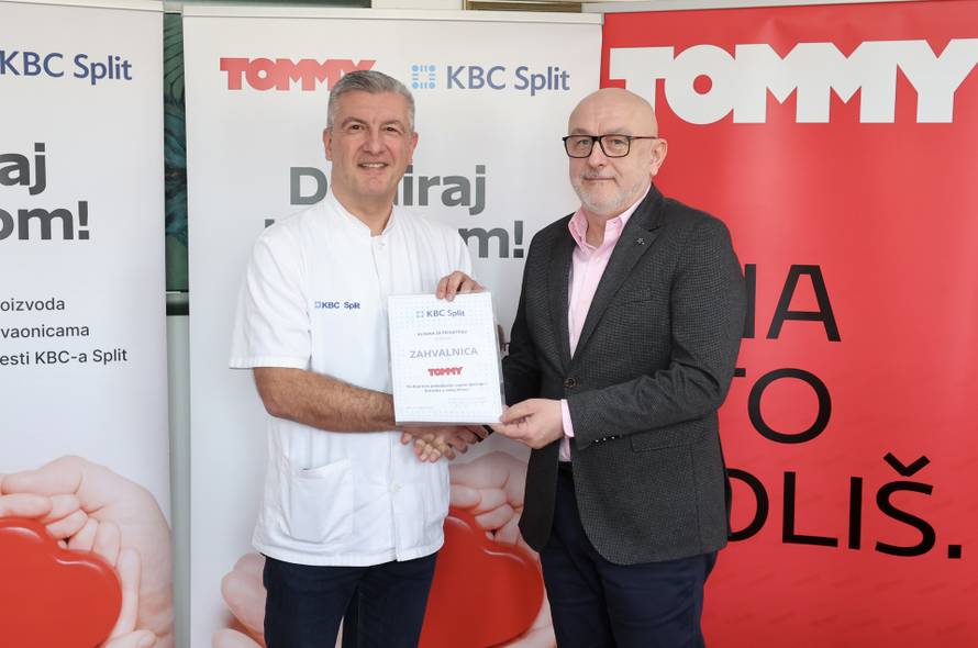 Tommy i Atlantic Grupa donirali 52.000 eura KBC-u Split kroz kampanju „Doniraj kupnjom“