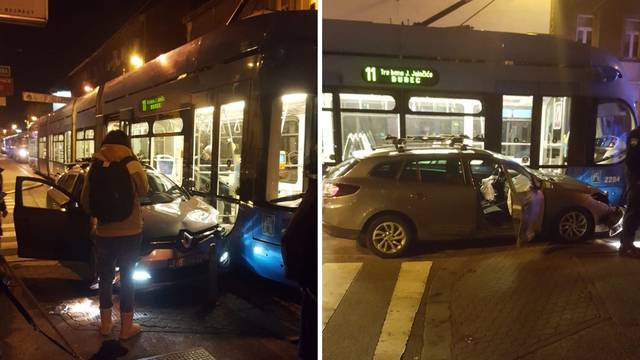 Sudarili se tramvaj i automobil: Pružali su pomoć vozačima