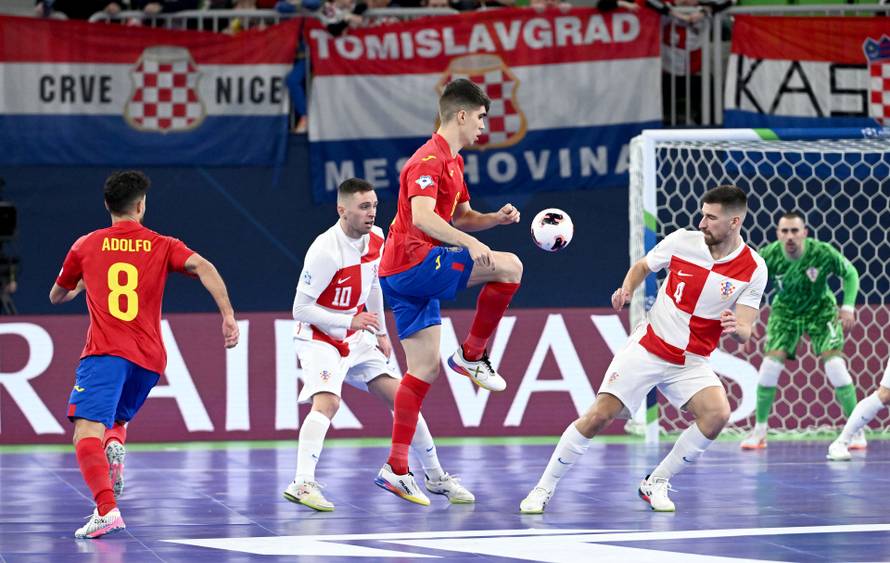 Susret Hrvatske i Španjolske u polufinalu Europskog prvenstva u futsalu