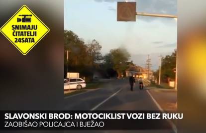 Kakva drskost: Vozio motocikl bez ruku i tako bježao policiji