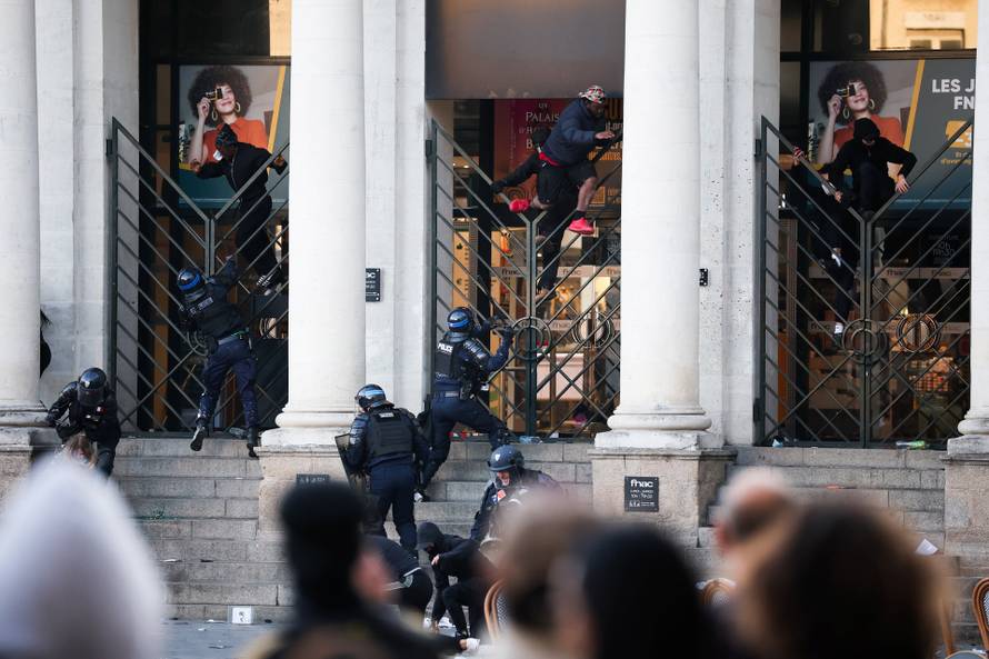 Nationwide protests in France against the cost of living
