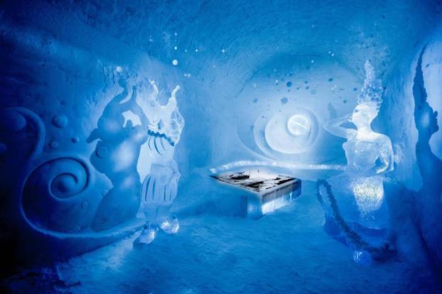 FOTO Hotel koji se svake godine otopi: IceHotel izgleda kao umjetnička galerija od leda