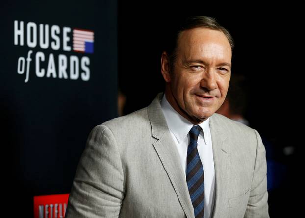 FILE PHOTO: Cast member Spacey poses at the premiere for the second season of the television series "House of Cards" at the Directors Guild of America in Los Angeles
