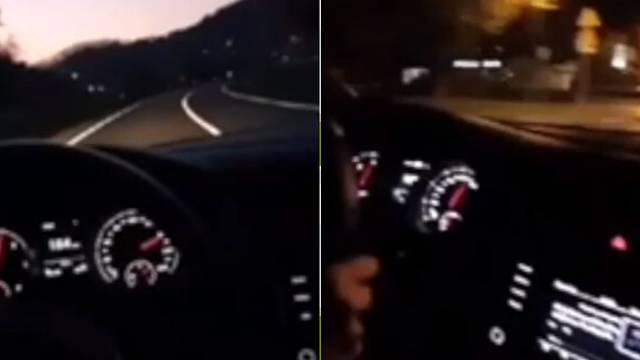 Procurila video snimka: Divljali po Krapini sa 180 i 213 km/h