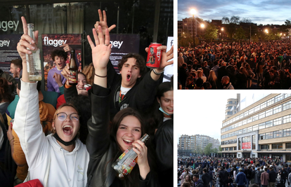 Tisuće mladih izašlo na ulice Bruxellesa kako bi proslavili kraj noćnog policijskog sata