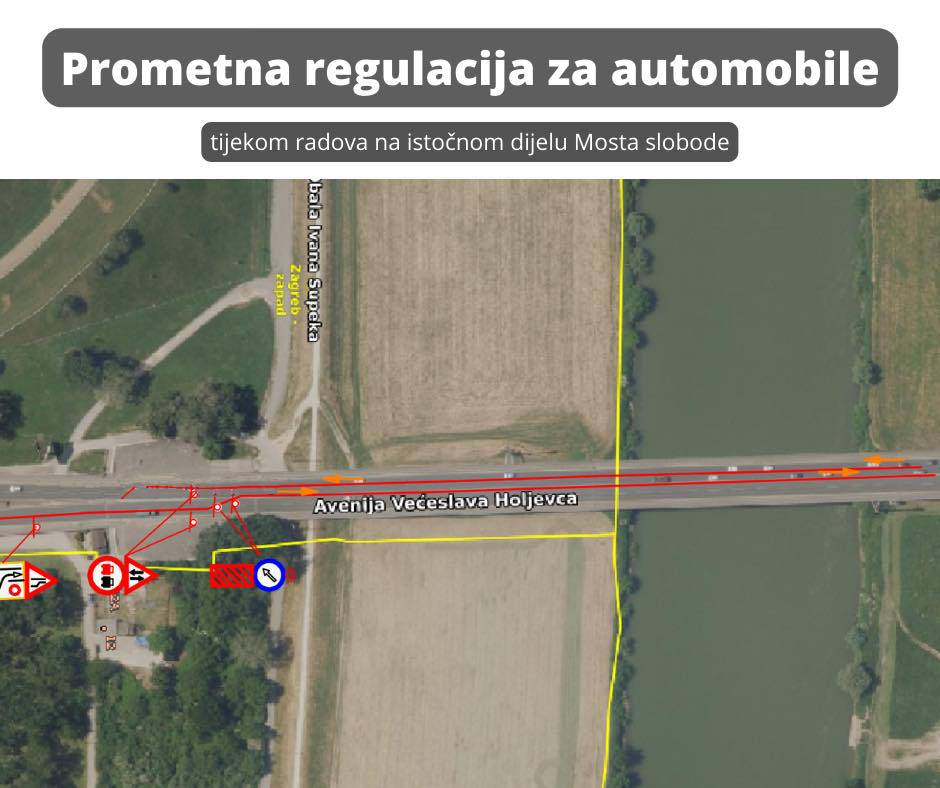 FOTO U utorak počinju radovi na Mostu slobode u Zagrebu: Ovo je nova regulacija prometa