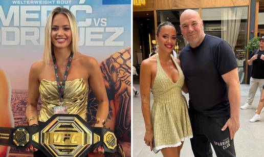 FOTO Meri Golda&scaron;i&cacute; s novim prezimenom na UFC-u Beograd: Prvakinja sam u 'laje, ne grize'