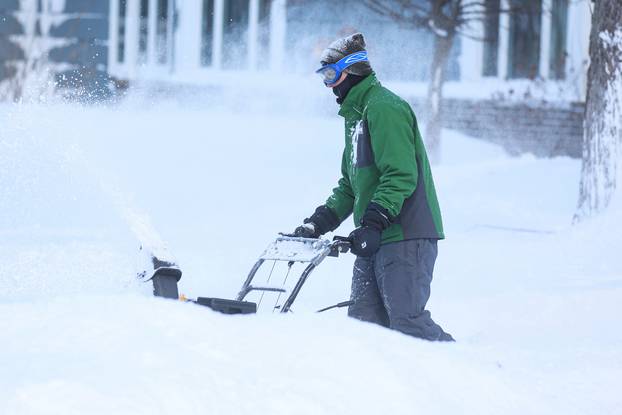 Winter storm hits Buffalo, New York