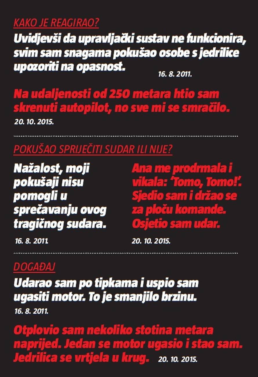 Kako je Horvatinčić 6 godina mijenjao svoje iskaze o nesreći