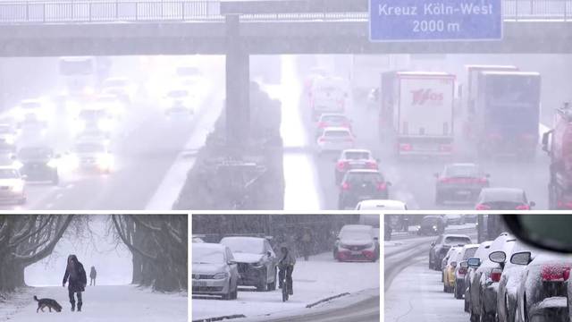 VIDEO Kaos u Njemačkoj zbog leda i snijega: Otkazani letovi,  meteorolozi najavili još snijega