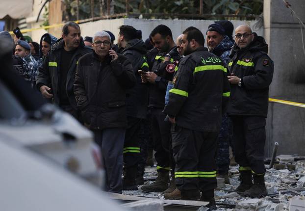 Aftermath of an Israeli strike, in central Beirut