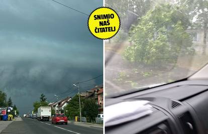 VIDEO Pogledajte oluju koja je pogodila Zagreb: 'Vjetar čupao drveće i nosio dijelove fasade'