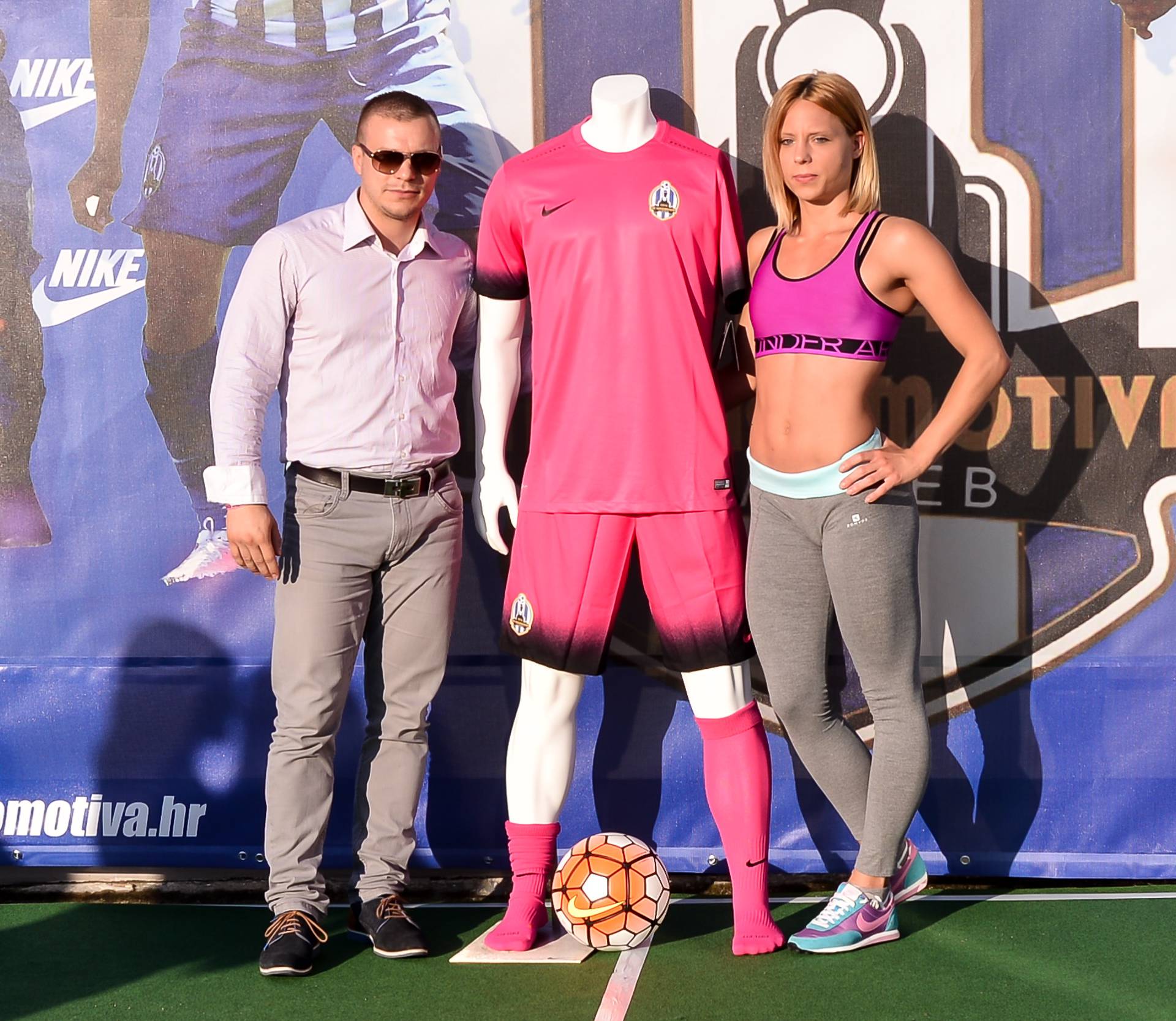 Saša Muhek i bodybuilderica Tamara podržali su Lokomotivu