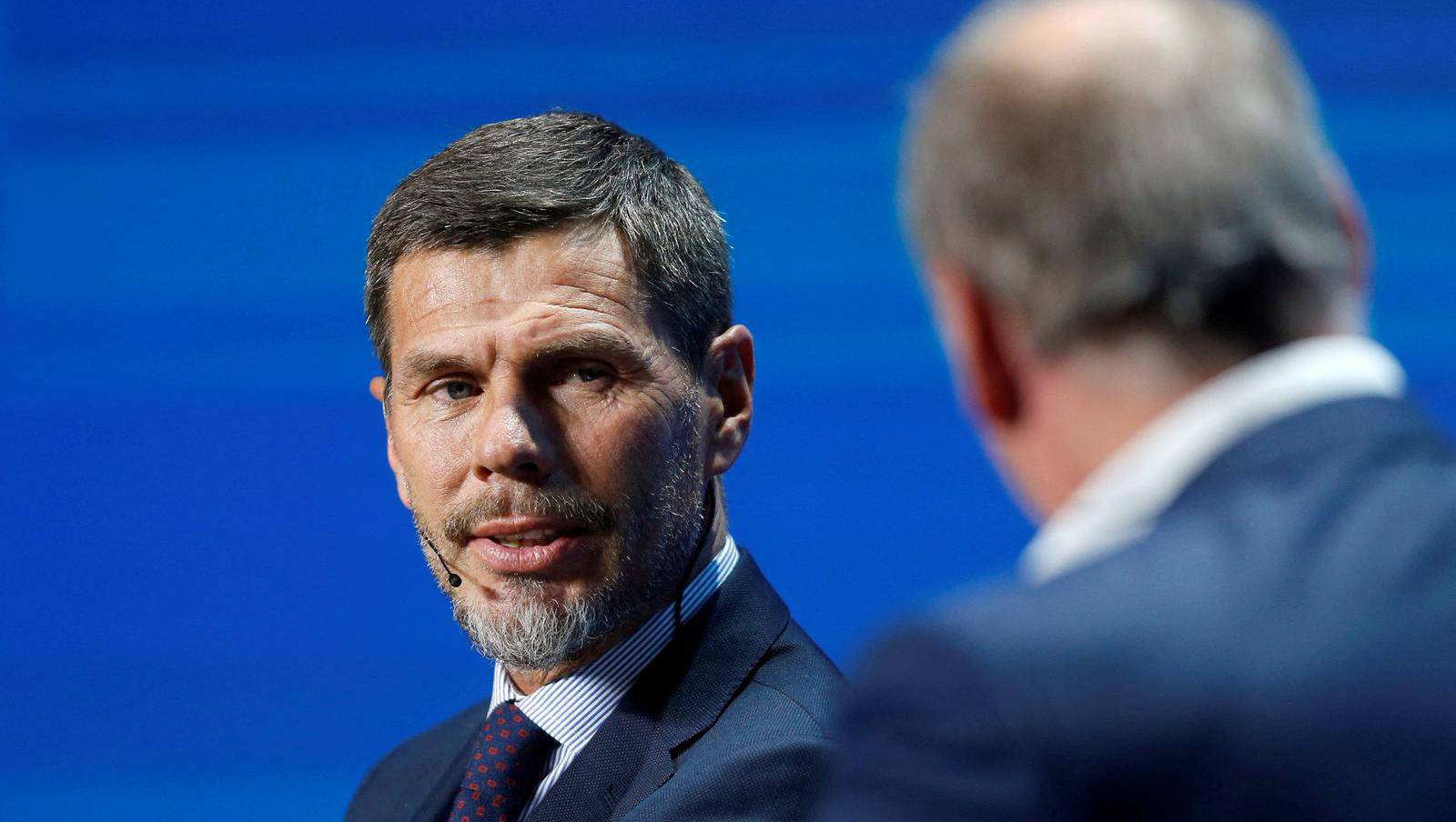 FILE PHOTO: Zvonimir Boban, Fifa Deputy Secretary General, gestures during the Dubai International Sports Conference in Dubai