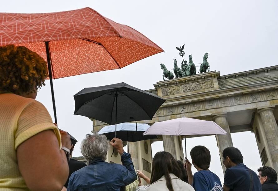 Rainy weather in Berlin