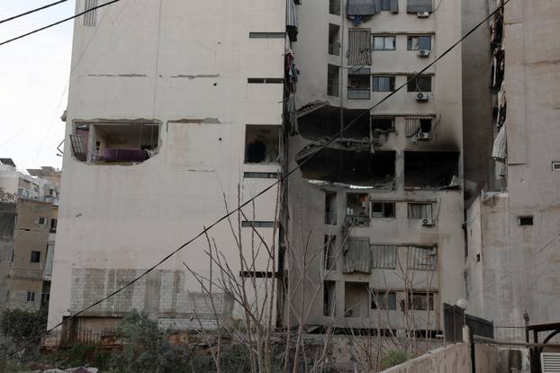 Aftermath of an Israeli strike, in Beirut