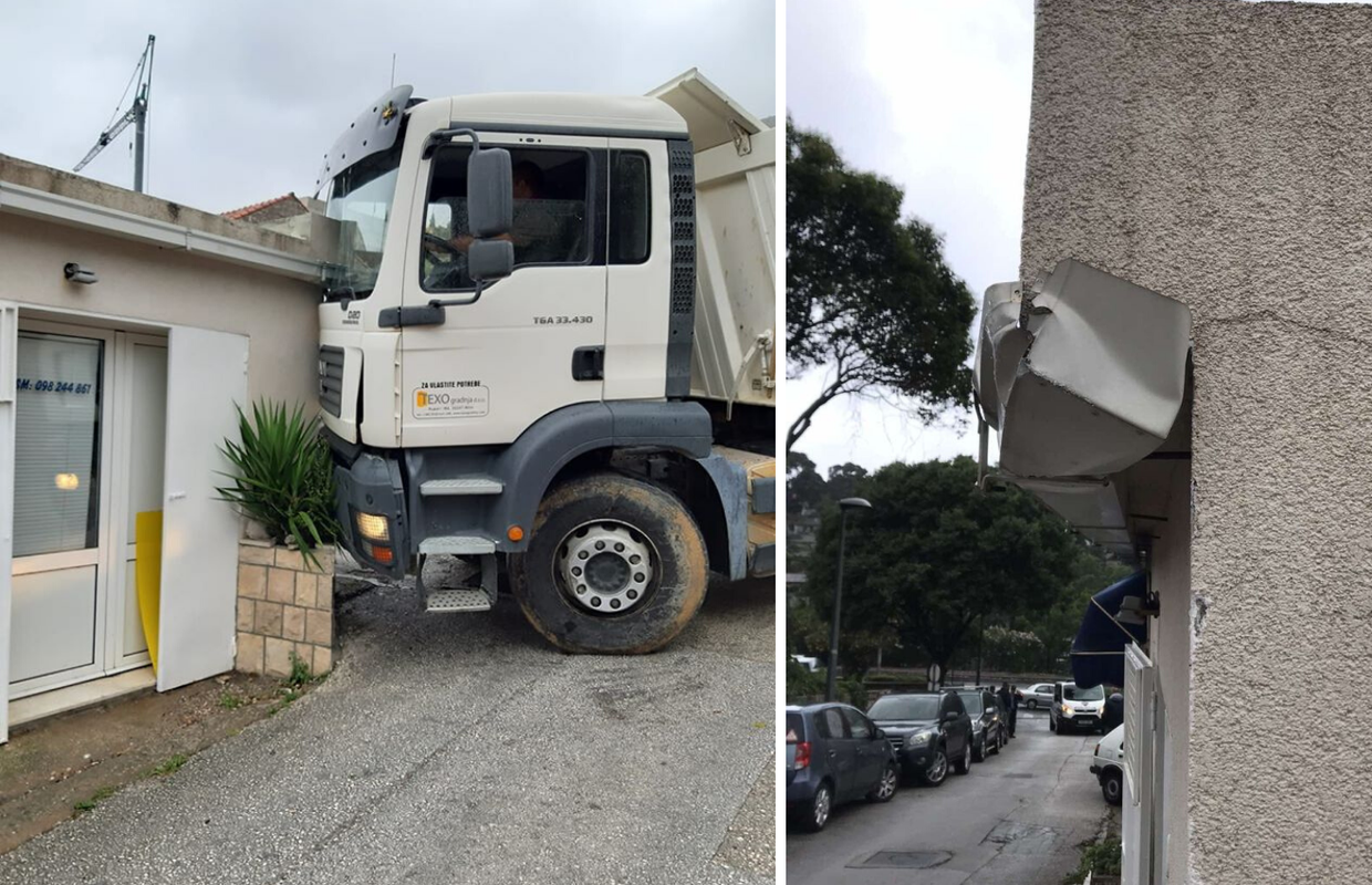 U Dubrovniku se kamion zabio u kuću, stanari bijesni: 'Srce će nam otkazati od svih stresova!'