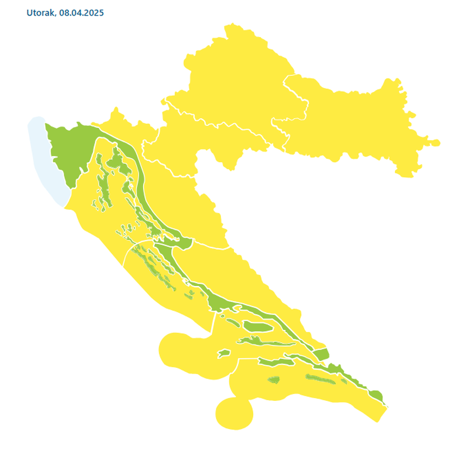 Hladna fronta drastično spustila temperature: Past će još snijega
