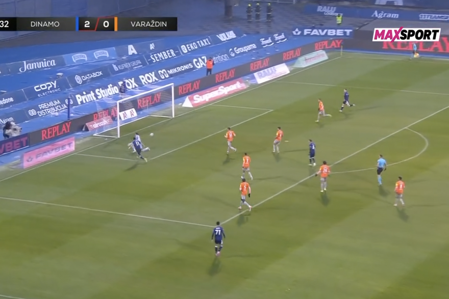 Golovi na susretu Dinamo - Varaždin