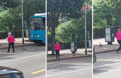 VIDEO Žena zaustavila promet u Zagrebu kako bi patkice prešle cestu: 'Čekaj da pačići prođu!'