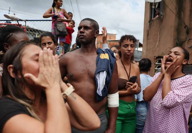 Aftermath of heavy rains in southeastern Brazil