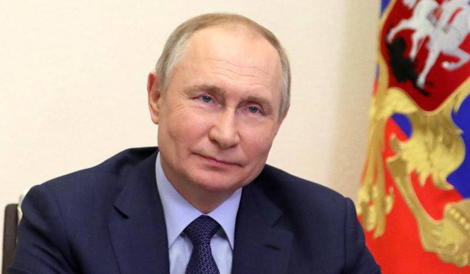 Russian President Vladimir Putin attends a meeting in Moscow