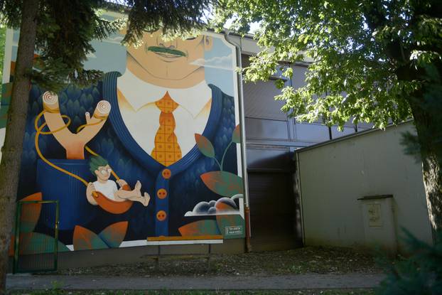 Zagreb: Mural umjetnice Tee Jurišić na OŠ Petra Preradovića