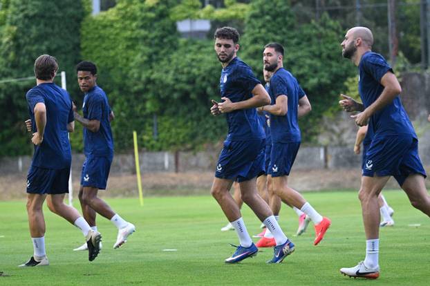 Zagreb: Trening nogometaša Dinama uoči utakmice protiv Vikinga