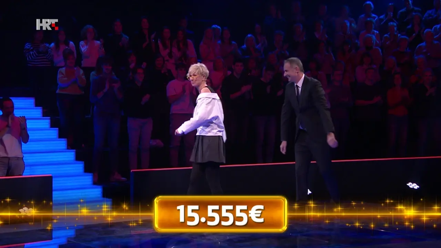 Zagrepčanka Verica osvojila je 15.555 € s 11 sekundi prednosti
