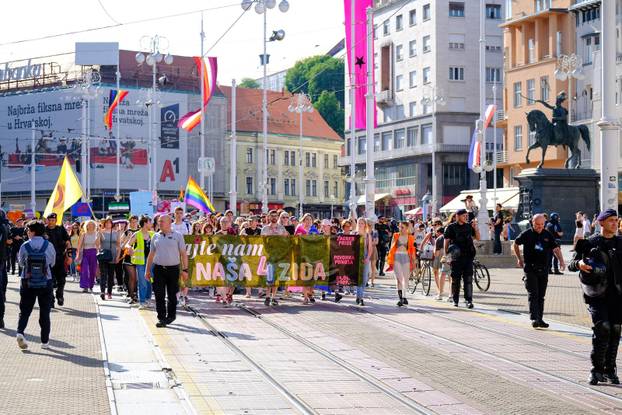 Zagreb: 21. Povorka ponosa pod sloganom "Dajte nam naša četiri zida!"