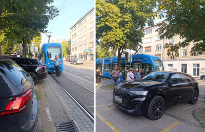 Audijem zablokirao tramvajski promet na Maksimirskoj cesti