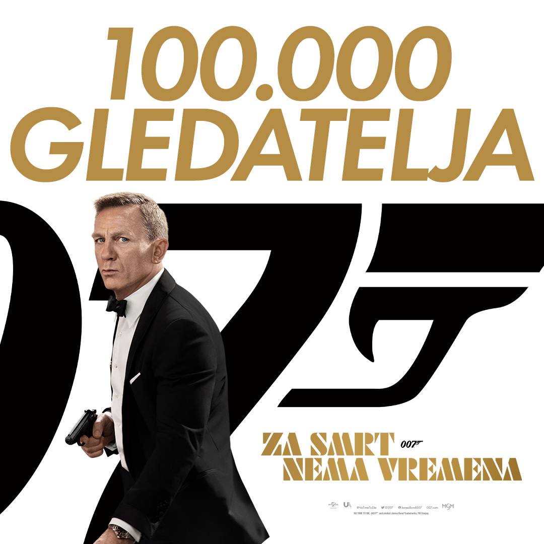 Novi film o Jamesu Bondu ruši sve rekorde. Već ga je pogledalo 100.000 gledatelja