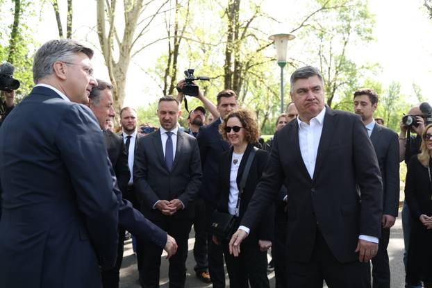 Susret Milanovića i Plenkovića u Jasenovcu