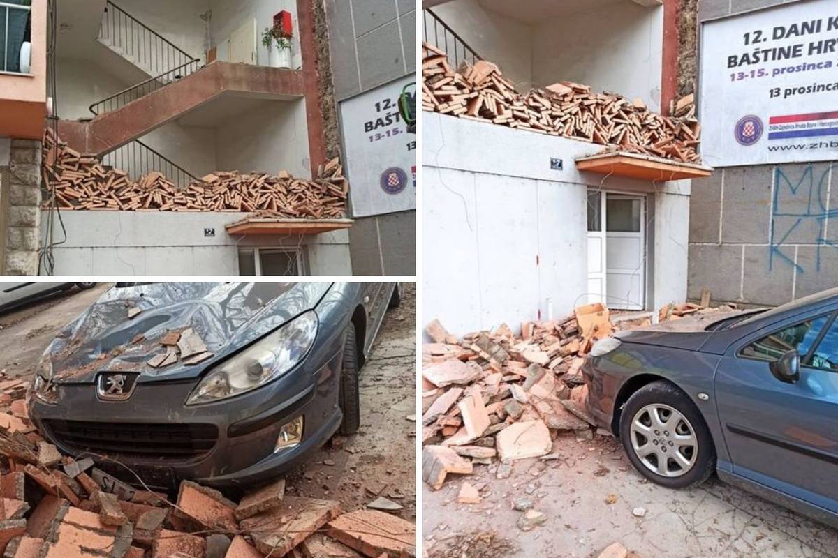 U Kninu se srušio dio zgrade: 'Mislila sam - potres! Susjeda je za dlaku izbjegla tragediju'
