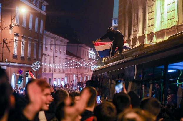 Pula: Navijanje se nastavilo i dugo nakon posljednjeg pogotka Hravtske