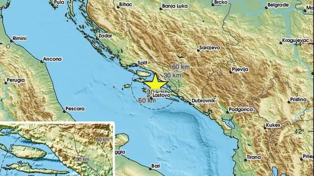 Potres na jugu Hrvatske: 'Prvo udar, a onda lagano zatreslo...'