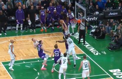 VIDEO 'Bosanska zvijer' utišala Garden u Bostonu, Ivica Zubac hvatao je 'sve živo' ispod koša