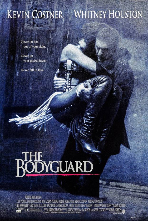 The Bodyguard (1992) directed by Mick Jackson and starring Kevin Costner, Whitney Houston and Gary Kemp. A bodyguard falls in love with a pop singer he is hired to protect against a stalker.