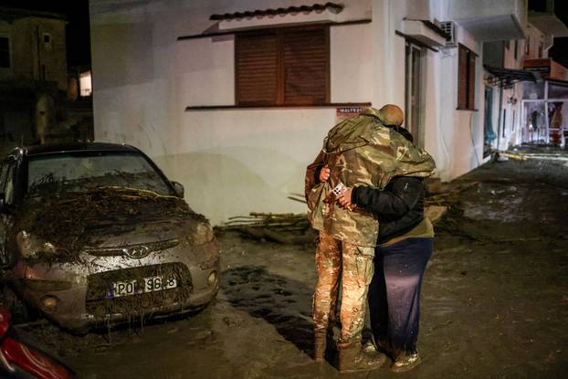 Storm Bora floods homes, streets in Greek island of Rhodes