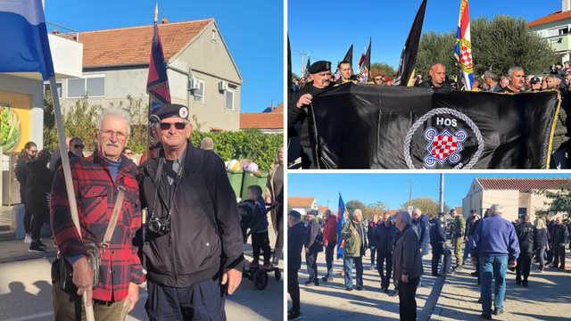 VIDEO Zastave, ratna obilježja i amblemi na ulicama Škabrnje: 'Prisjećamo se prevelike žrtve'