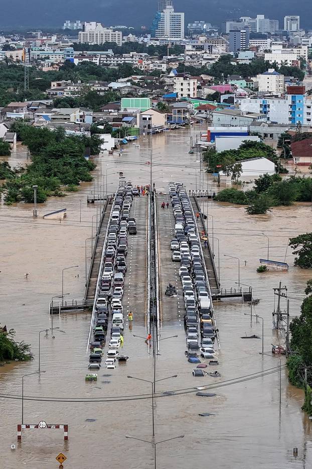 Heavy flooding in southern Thailand