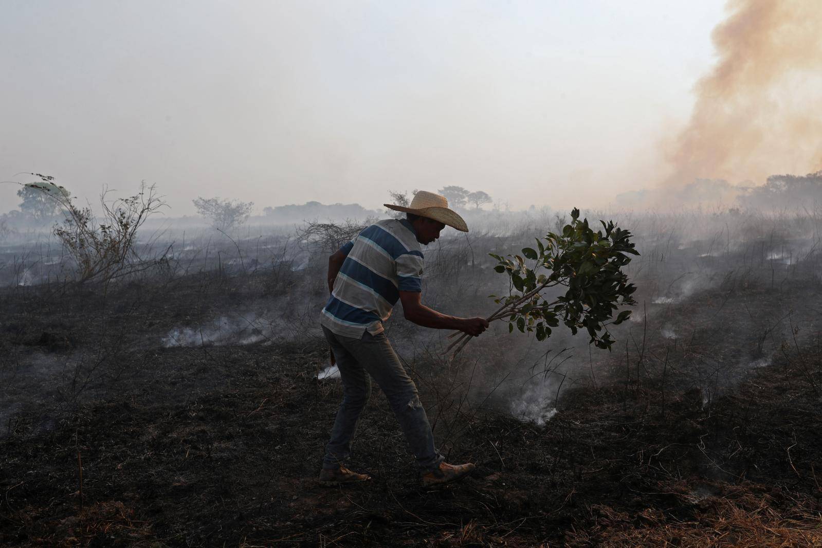 The Wider Image: In Brazil, it's not just the Amazon that's burning. The world's largest wetland is on fire too