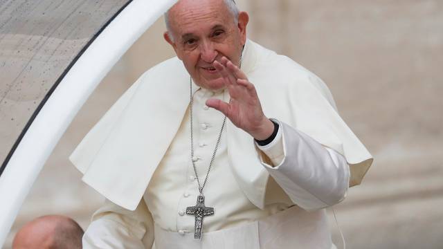 Pope Francis holds the weekly general audience at the Vatican