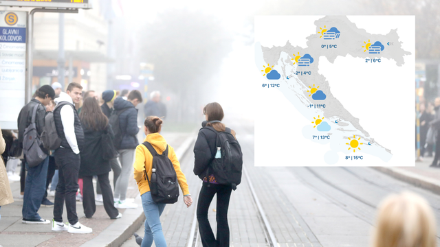 Prognoza za Hrvatsku: Ujutro magla, navečer moguća kiša