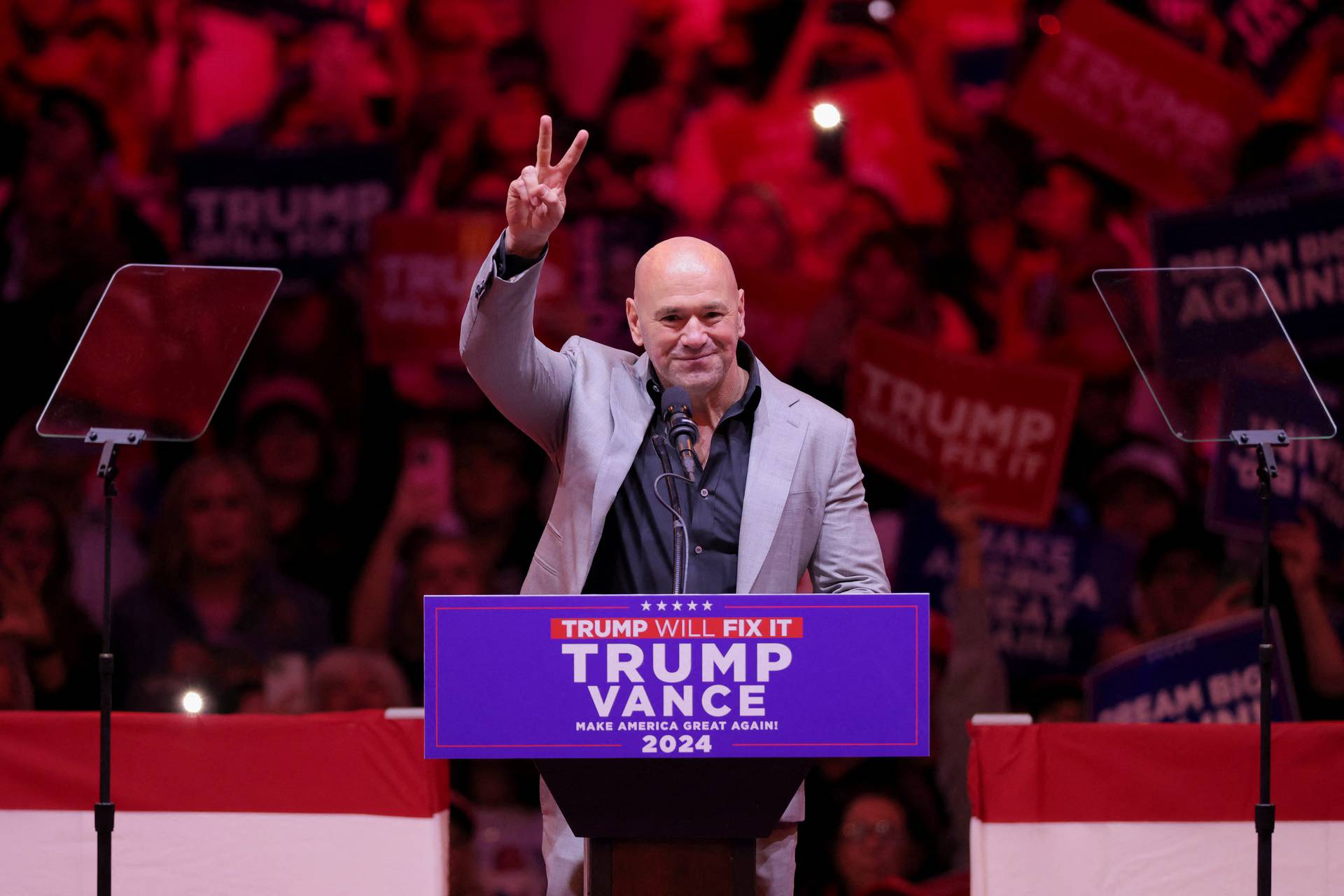 Rally for Republican presidential nominee and former U.S. President Donald Trump, in New York